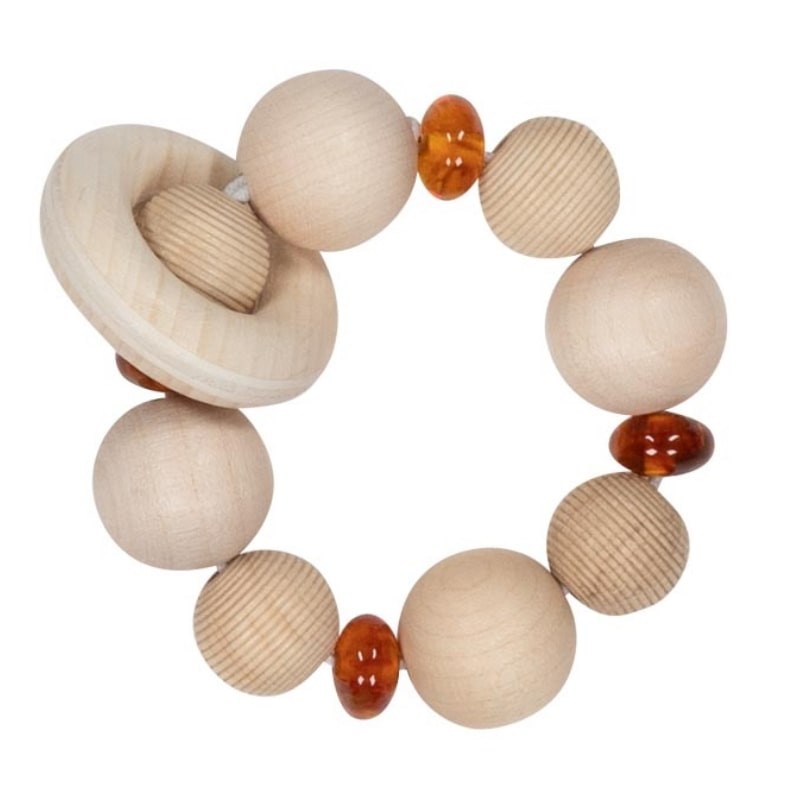 Hochet en bois et ambre (Goki) - Couverture