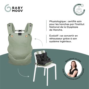 Porte-bébé évolutif moov & boost vert Vert