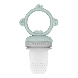 Grignoteur bébé en silicone vert amande