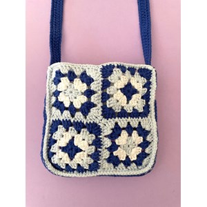 Kit de crochet mon sac granny bleu