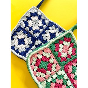Kit de crochet mon sac granny bleu