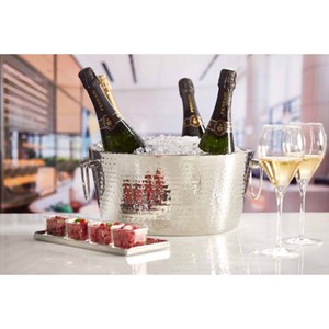 Seau à boissons martelé effet miroir