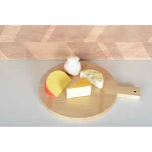 Planche à découper en bois ronde