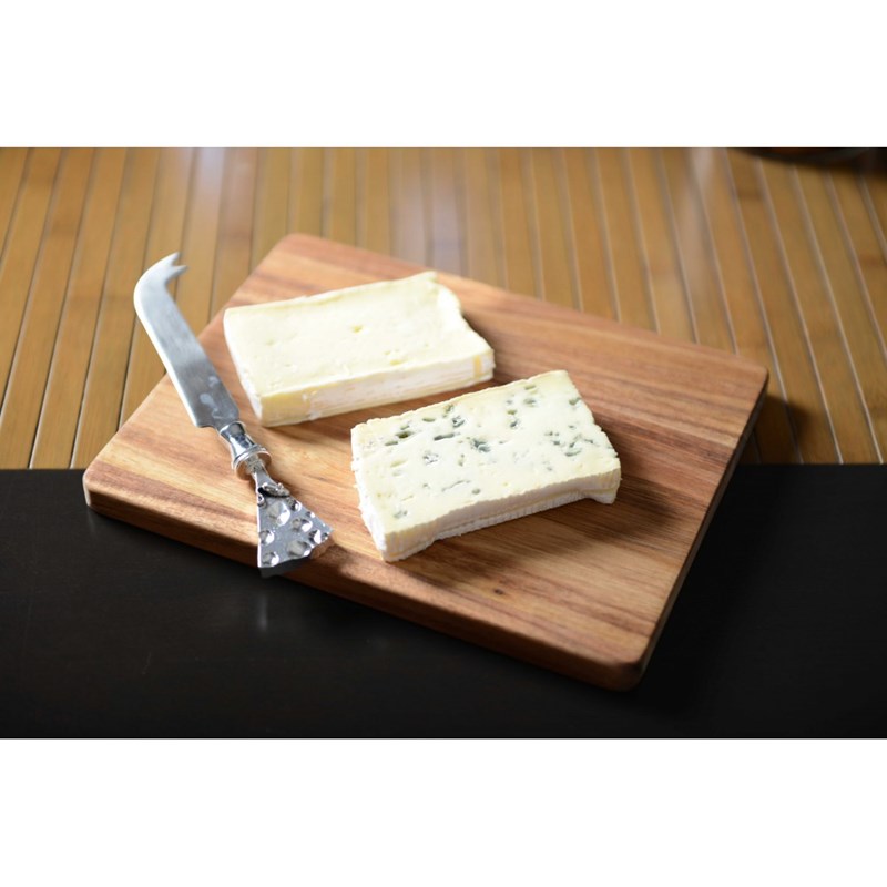 Plateau à fromage en acacia avec couteau design fromage