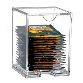 Boîte à thé rectangulaire acrylique