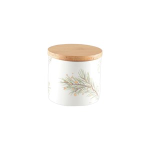 Pot avec couvercle en bois