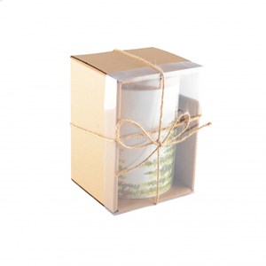 Pot avec couvercle en bois