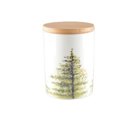 Pot avec couvercle en bois