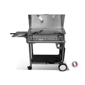 Pack plancha lux830 inox chariot rivoli