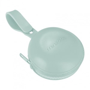 Boîte à sucette silicone zippé vert