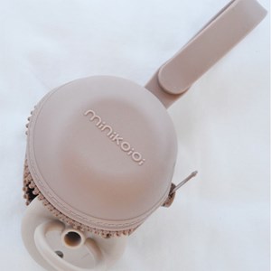 Boîte à sucette silicone zippé vert