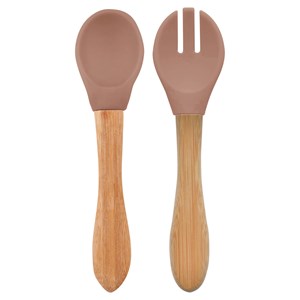 Set de couverts en silicone caramel