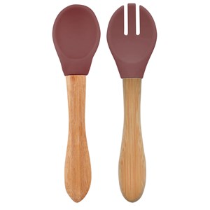 Set de couverts en silicone terracotta
