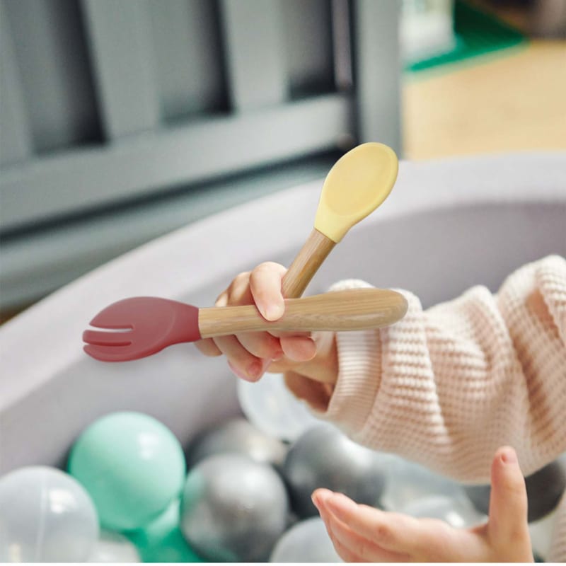 Set couverts bébé fourchette cuillère (Minikoioi) - Image 1
