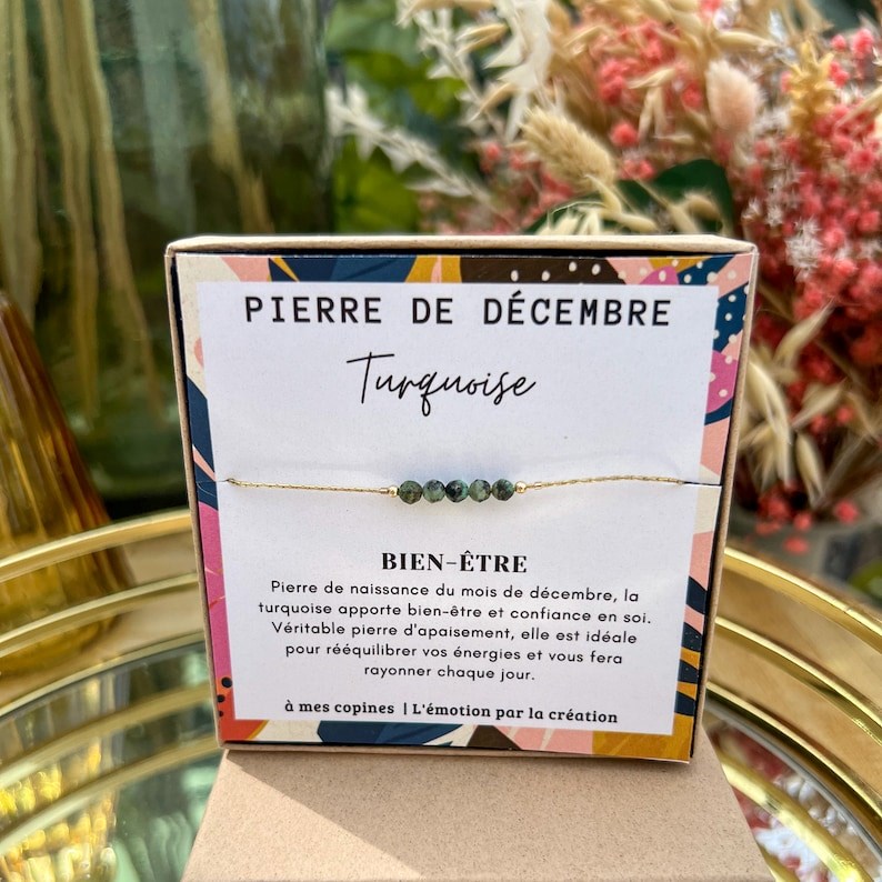 A Mes Copines - Bracelet pierre de naissance - decembre