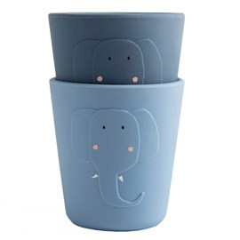 Gobelet silicone 2pcs mrs. Elephant