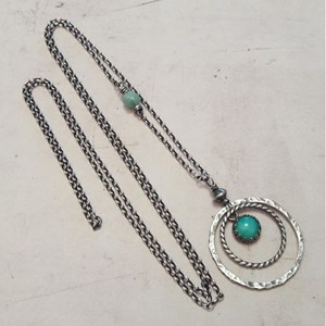 Sautoir kariri amazonite argent 925