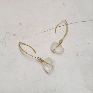 Boucles d'oreilles itá cristal de roche