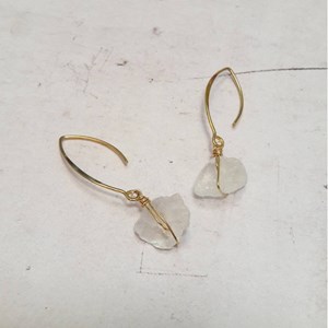 Boucles d'oreilles itá cristal de roche