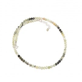 Collier agate mousse en argent 925