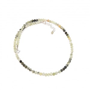 Collier verdes pierres naturelles argent