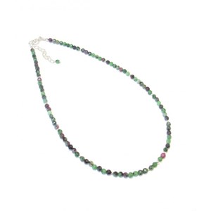 Collier zoisite argent 925