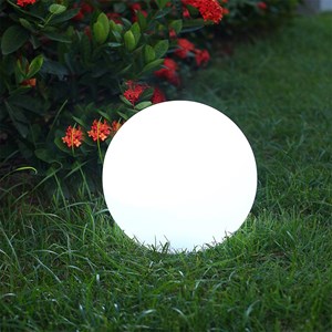 2 boules lumineuses solaires blanc solsty