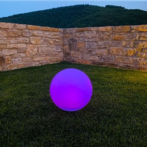 2 boules lumineuses solaires blanc solsty