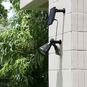 Lot de 2 spots solaires noir spiky