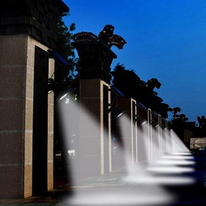 Lot de 2 spots solaires noir spiky