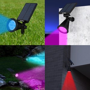 Lot de 2 spots solaires 2x spiky c34