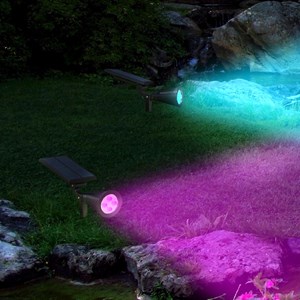 Lot de 2 spots solaires 2x spiky c34