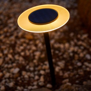 2 balises solaires à piquer noir ufo