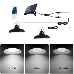 Suspension d'extérieur nomade solaire noir waren