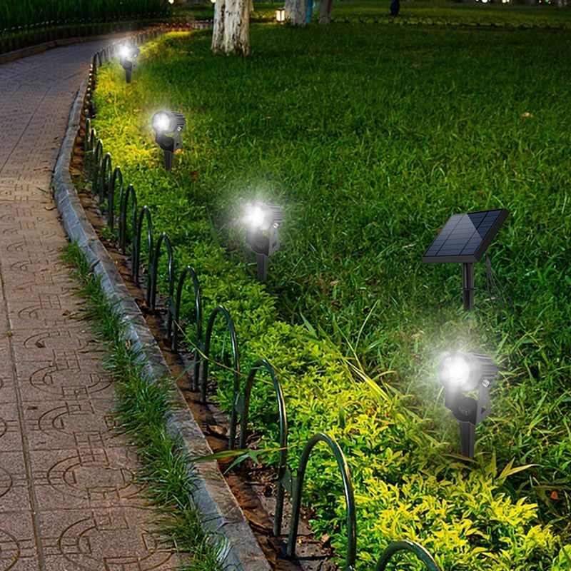 Lumisky - Quatre spots solaires reliés 4x roundy