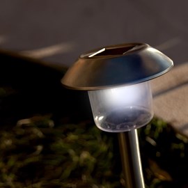 8 balises solaires à planter gris alesia