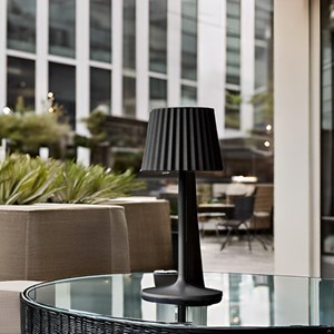 Lampe de table sans fil led noir abby
