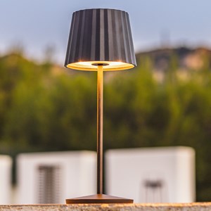 Lampe de table sans fil noir abby