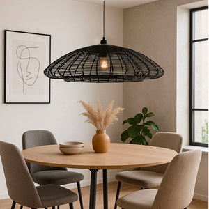 Grande suspension intérieur noir alba