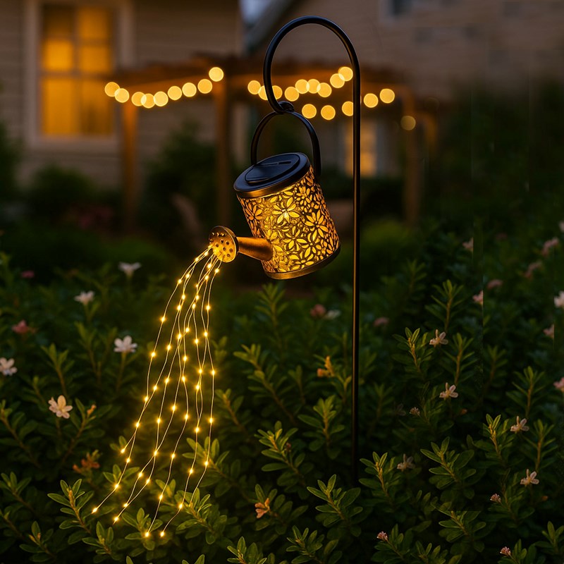 Balise solaire arrosoir marron arrosy