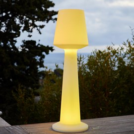 Lampadaire extérieur sans fil blanc austral