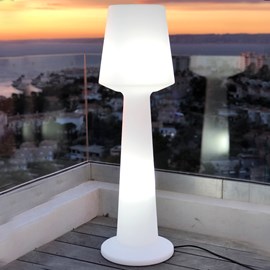 Lampadaire ext filaire blanc austral