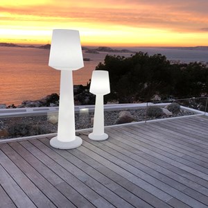 Lampadaire ext filaire blanc austral