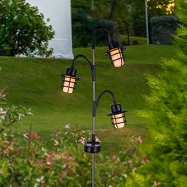 Lampe extérieure nomade noir berry spike