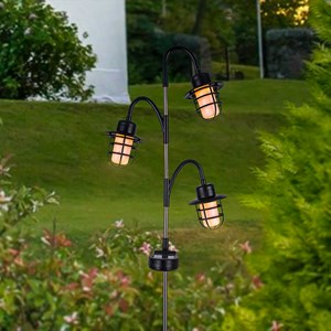 Lampe extérieure nomade noir berry spike