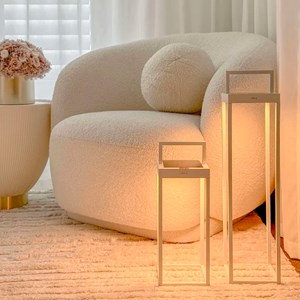 Lanterne solaire chic blanc hydra