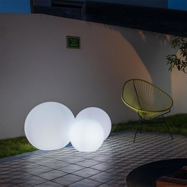Boule lumineuse filaire blanc bobby