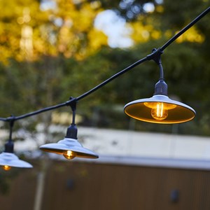 Guirlande chapeau acier gris bowl galva