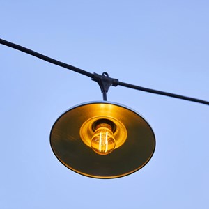 Guirlande chapeau acier gris bowl