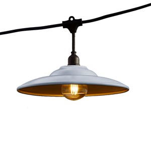 Guirlande chapeau acier gris bowl galva